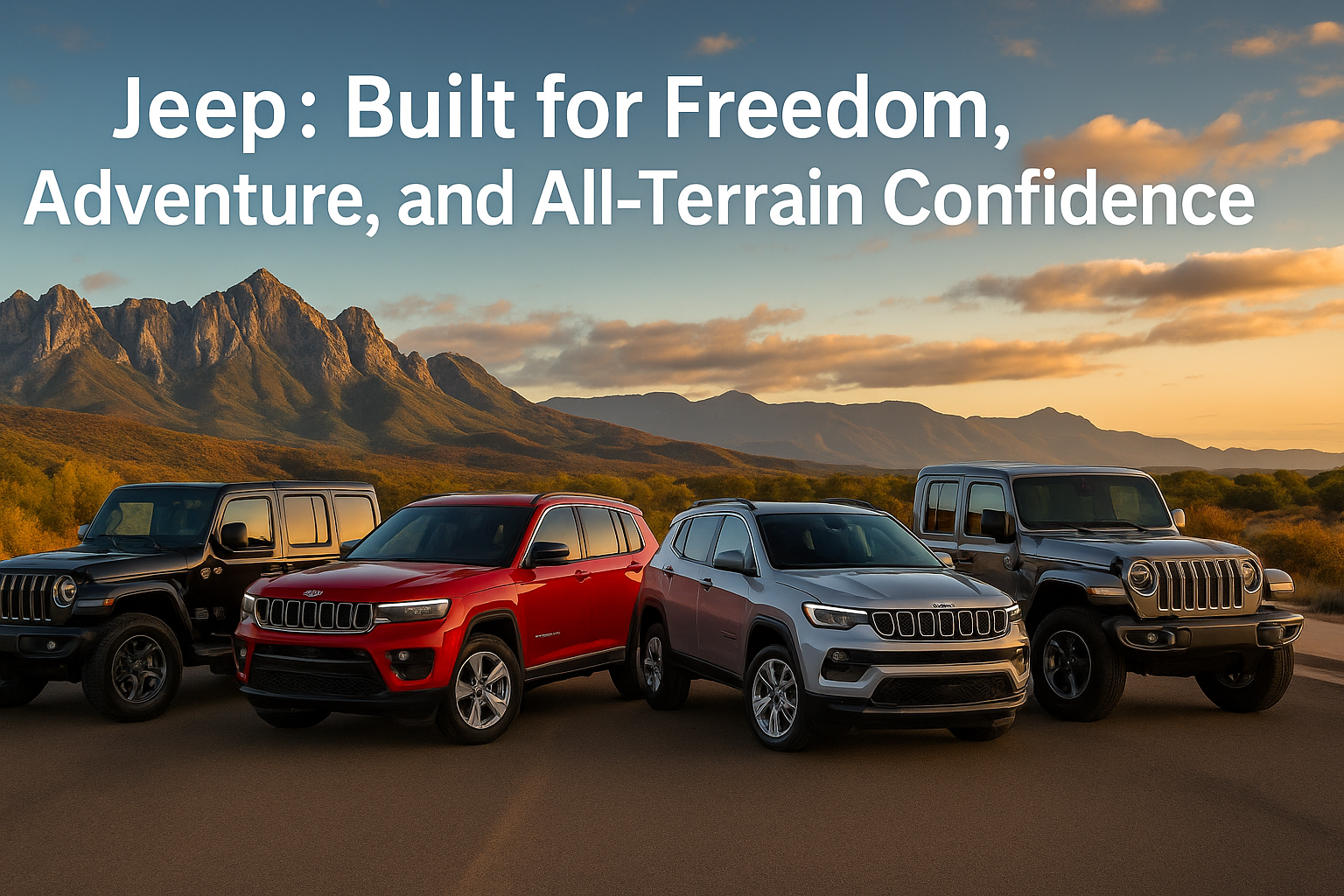 Jeep adventure landscape